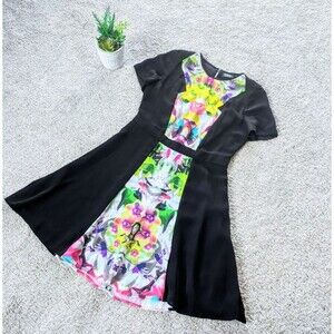 Black Floral Prabal Gurung Dress